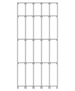 CaveauStar wine rack CS-Basic-07 - Technical sketch