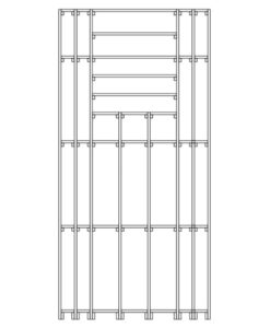 CaveauStar Weinregal CS-Basic-10 - Technische Skizze