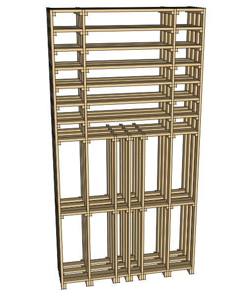 CaveauStar Casier à vin CS-Basic-12 - Vue 3D