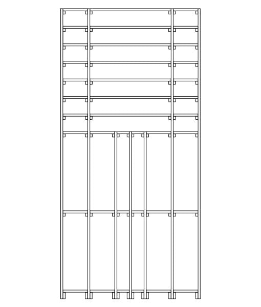 CaveauStar Casier à vin CS-Basic-12 -Esquisses techniques