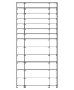 CaveauStar Weinregal CS-Basic-13 - Technische Skizze