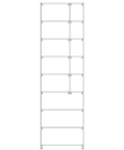 CaveauStar Wine Rack CS-Basic-22 - Schizzo tecnico