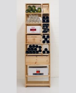 CaveauStar CS-Basic-22 scaffale per vini - vista frontale, completo