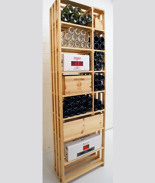 CaveauStar Portabottiglie CS-Basic-22 - laterale sinistro, completo