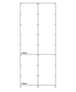 CaveauStar Storage Rack CS-Storage-04A, Technical Sketch